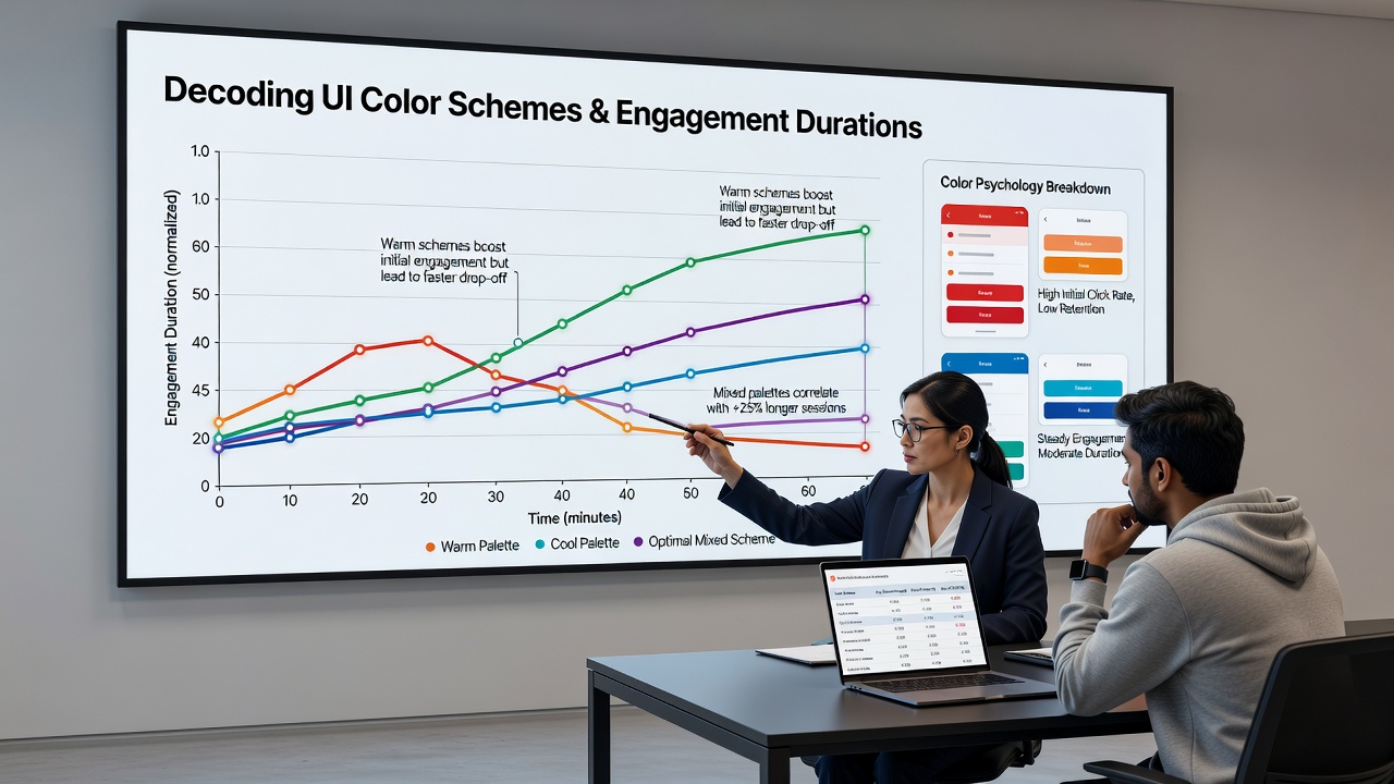 Side-by-side comparison of virtual dice app screens displaying different color schemes and their impact on user session interfaces