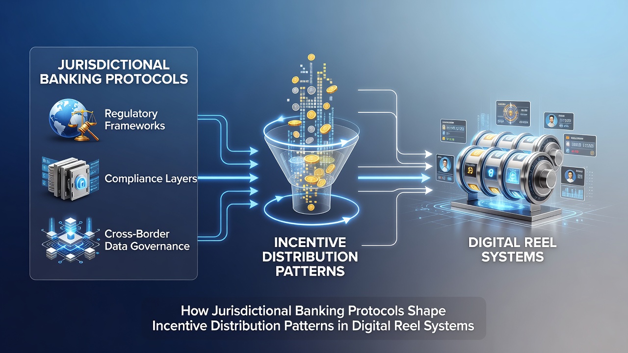 Network diagram illustrating incentive distribution across multiple regulatory zones in digital reel platforms