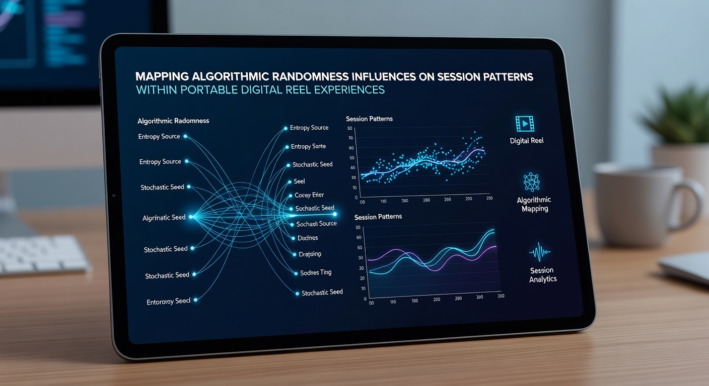 Detailed chart of session pattern analysis linking randomness algorithms to mobile reel engagement metrics