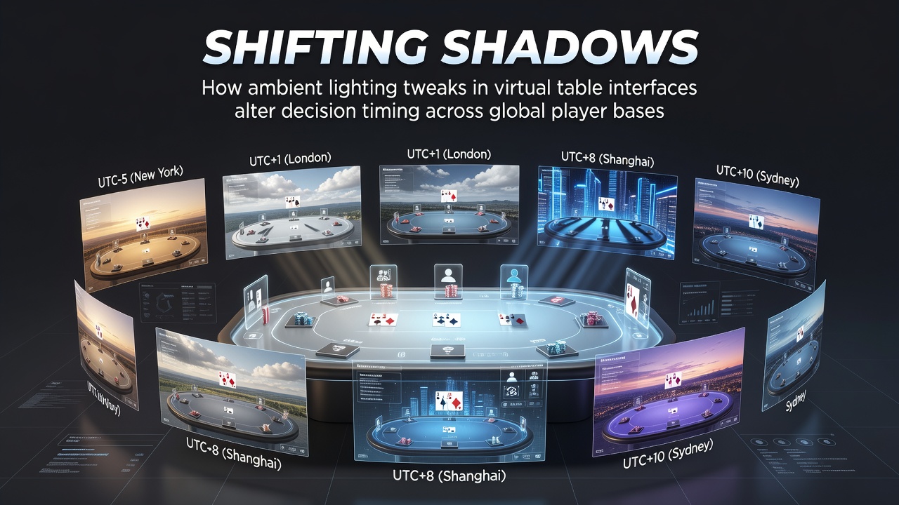 Virtual table interface showing ambient lighting adjustments during a multiplayer session